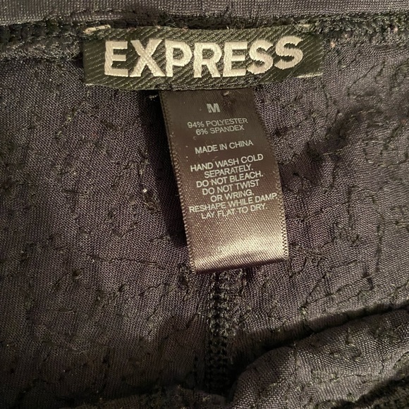 Express black slate sequin pants size M - Picture 2 of 2
